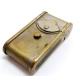Antique novelty vesta/match safe brass camera case 6cm high Condition reportPlate has worn off