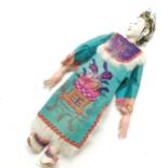Vintage original Chinese doll with authentic costume - 25cm