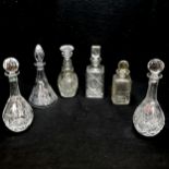 Qty of decanters inc Thomas Webb & Royal Albert etc