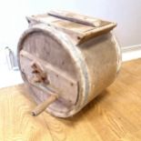 Antique table top wooden churn 37cm diameter, 43cm high Condition reportSome woodworm