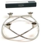 Georg Jensen stainless steel table centre / candelabra (27cm diameter) t/w 10 x Georg Jensen candles