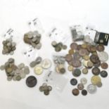 Qty of coins inc silver & a cartwheel 2d