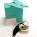 Tiffany & Co silver pot with tassel by Elsa Peretti approx 78g in original box / pouch Condition