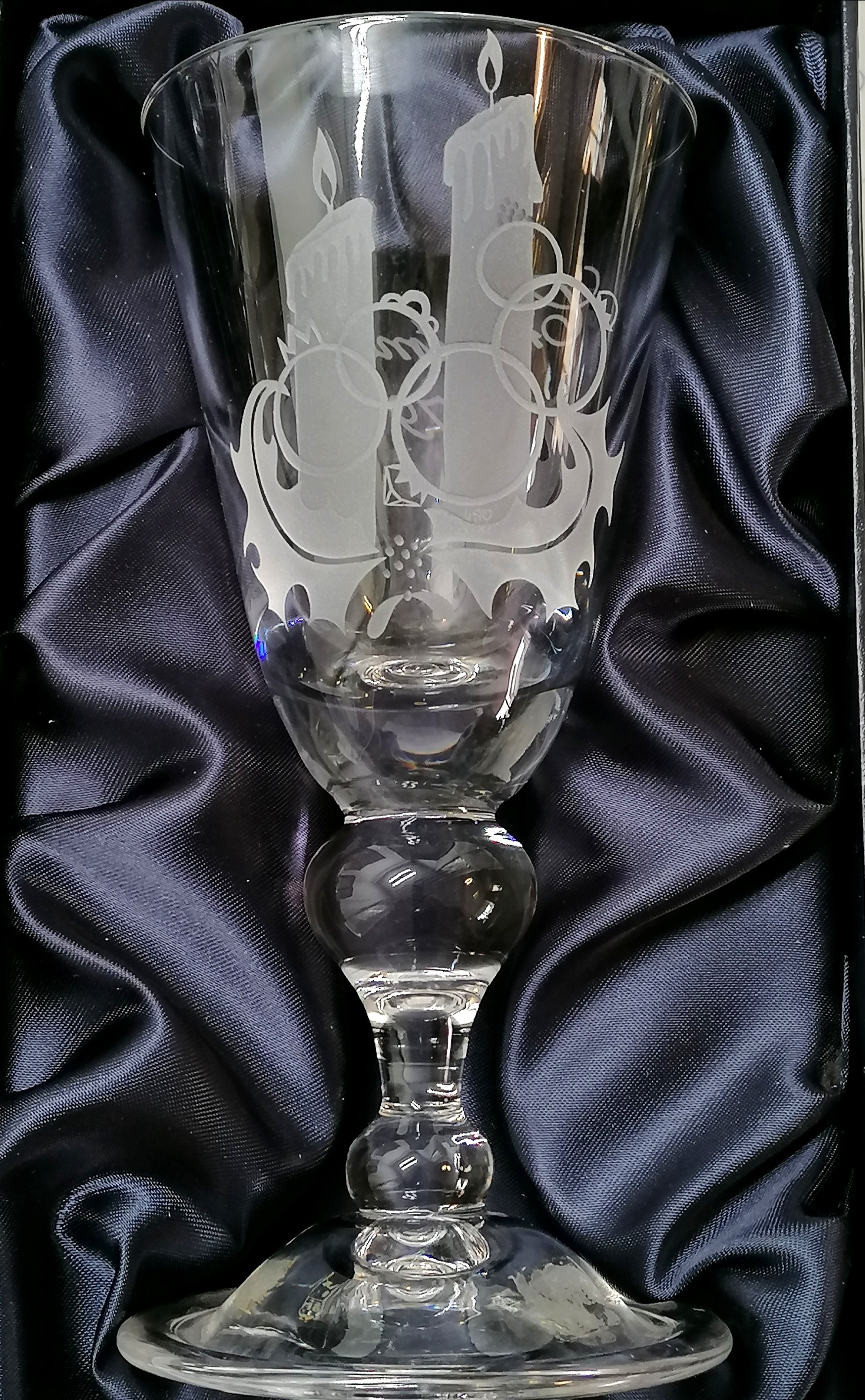 5 boxed Caithness 12 days of Christmas boxed goblets 18.5cm high 1975-1979 (with certificates) - Image 2 of 4