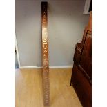 Antique mahogany auctioneers R.B. Taylor and sons Estate Agents named sign 274cm long x 15.5cm deep