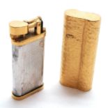2 x Dunhill lighters - 6.5cm high Condition reportBoth in good used bright condition