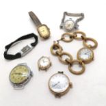 Qty of vintage watches inc Waltham, Certina, Raymond Weil etc - all for spares / repairs - WE CANNOT