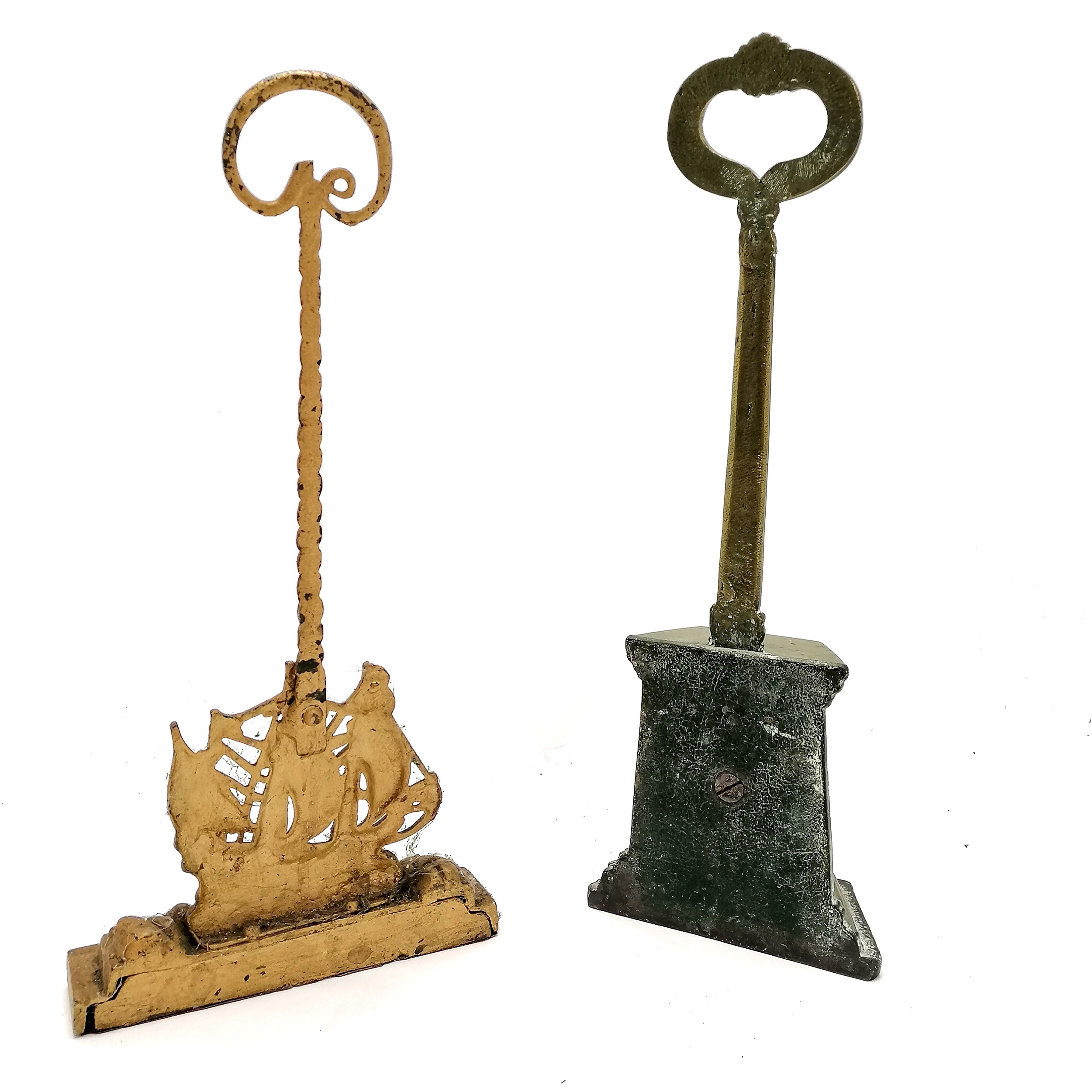 2 x antique door stops - tallest 44cm - Image 2 of 2