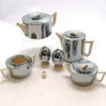 Heatmaster Princess Easiclene tea / coffee set + egg coddlers Condition reportmissing 1 lid