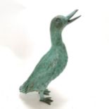 Life size bronze sculpture of a duck - 35cm high & 4.7kg