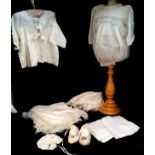 Vintage smocked wool cream romper suit, Viyella child's jacket, child's cream silk embroidered