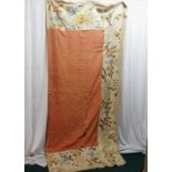 Venetian antique embroidered fabric remnants of a courtiers dress bequeathed to the church and