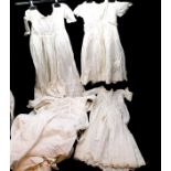 4 Victorian identical babies nightgowns T/W 3 others