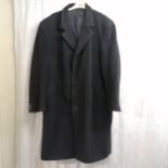 Vintage men's wool black Wellington coat size 40