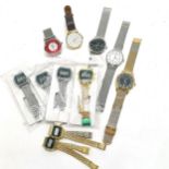 6 x LCD wristwatches (5 in original packaging / unused) t/w 5 x Christin Lars watches (38mm