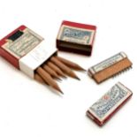 Sampson Mordan box of pencil leads (8) T/W Cedar pencils HB2 Length (length 3½) total 7