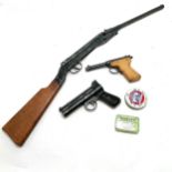 Webley Junior .177 air pistol, Diana MOD 2 air pistol t/w Diana MOD 15 air rifle (loose barrel