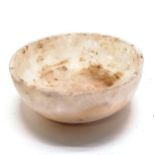 Alabaster bowl from Levant 10th-13th century ~ 11cm diameter