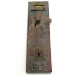 Kennedy's Bournemouth Ltd (Cero Patent) penny door lock - 33cm x 10cm