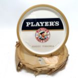 9 x advertising pub / brewery drinks trays (approx 33cm diameter) - all Players Navy Cut ~ in unused