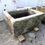 Stone carved sink 55cm x 40cm x25cm