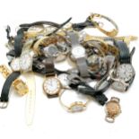 Qty of mostly quartz mens / ladies wristwatches inc Rotary, Tissot, Potencia, Seiko etc - all for