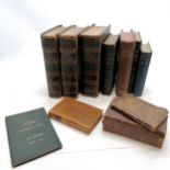 Qty of bibles / religious books inc 1895 Notes on Matthew & James by John Protheroe, 1821 The