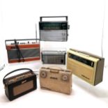 6 x vintage radios inc Roberts, Vega, RAD 24 fidelity, GEC, Roberts DAB etc