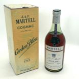 Vintage J & F Martell cognac Cordon Bleu unopened bottle in original packaging / box