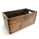 Wadworth brewers Devizes vintage wooden crate - 46cm x 26cm x 20cm