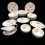 Qty of Wedgwood Philippa dinnerware. In good condition.