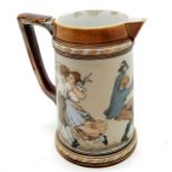 Unusual Villeroy & Boch #1513 jug - 15.5cm high ~ missing lid & chip to spout & losses to interior