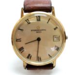 Eterna-Matic 3003 automatic gents wristwatch (34mm case) with gold plated front & stainless steel