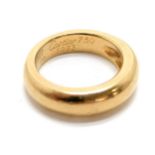 Cartier 18ct marked yellow gold band dated 1993 Ref 53C20621 - size M½ & 11.1g
