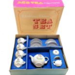Boxed children's china tea set - in good condition, box has some wear