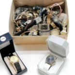 Large qty of gents / ladies mostly quartz wristwatches for spares / repairs - SOLD ON BEHALF OF