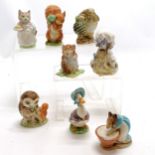 8 x Beswick Beatrix Potter figurines - in good used condition