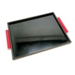 Art Deco style bakelite / plastic 2 handled tray by Synthena, Bradford - 50cm x 35cm ~ slight a/f to