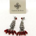 Camrose & Kross pair of earrings after earrings worn by Jacqueline Bouvier Kennedy