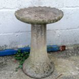 Two part bird bath 53cm high x 36cm diameter