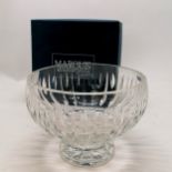 Marquis by Waterford crystal Sheridan 10" bowl in original purchase box (25cm diameter & 17cm high)