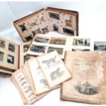 Qty of ephemera inc 3 photograph albums (Cdv's & postcards inc military & agricultural etc), qty