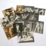 14 x M & R Consultants postcards depicting c.1920 French glamour girls / female nudity