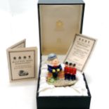 Halcyon Days Humpty Dumpty cased novelty enamel box - 7cm high. In original box with certificates.