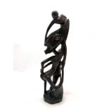 Hand carved African sculpture (Makonde) - 36cm high