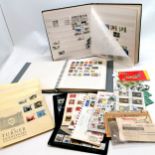 Stamp collection inc 2 albums + approx 100 unused GB Turner covers