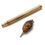 Novelty pine cone propelling pencil - extended length 4cm t/w Perry & Cos John Bull propelling