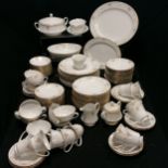 Large qty of Noritake Highclere dinner / tea ware - some wear to the plates otherwise in good used