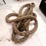 Length of rope from a sailing ship 8.2m long x 8cm diameter