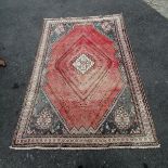 Heavy quality red ground Persian carpet - 208cm x 314cm
